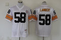 Men's Pittsburgh Steelers Jack Lambert Mitchell & Ness White Legacy Replica jersey