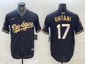 Men's Los Angeles Dodgers Shohei Ohtani #17 Black Limited Game jersey