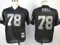 Men's Oakland Raiders Art Shell Mitchell & Ness Black Legacy Replica Jersey1