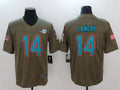 Men's Miami Dolphins Jarvis Landry #14 Brown Game jersey