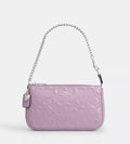 NWT Coach Nolita 19 Signature Leather Bag With Heart Charm In Light Violet