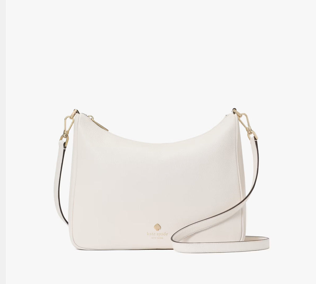 NWT Kate Spade Emma Large Leather Crossbody In Parchment