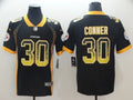 Men's Pittsburgh Steelers #30 James Conner Black Authentic Player jersey