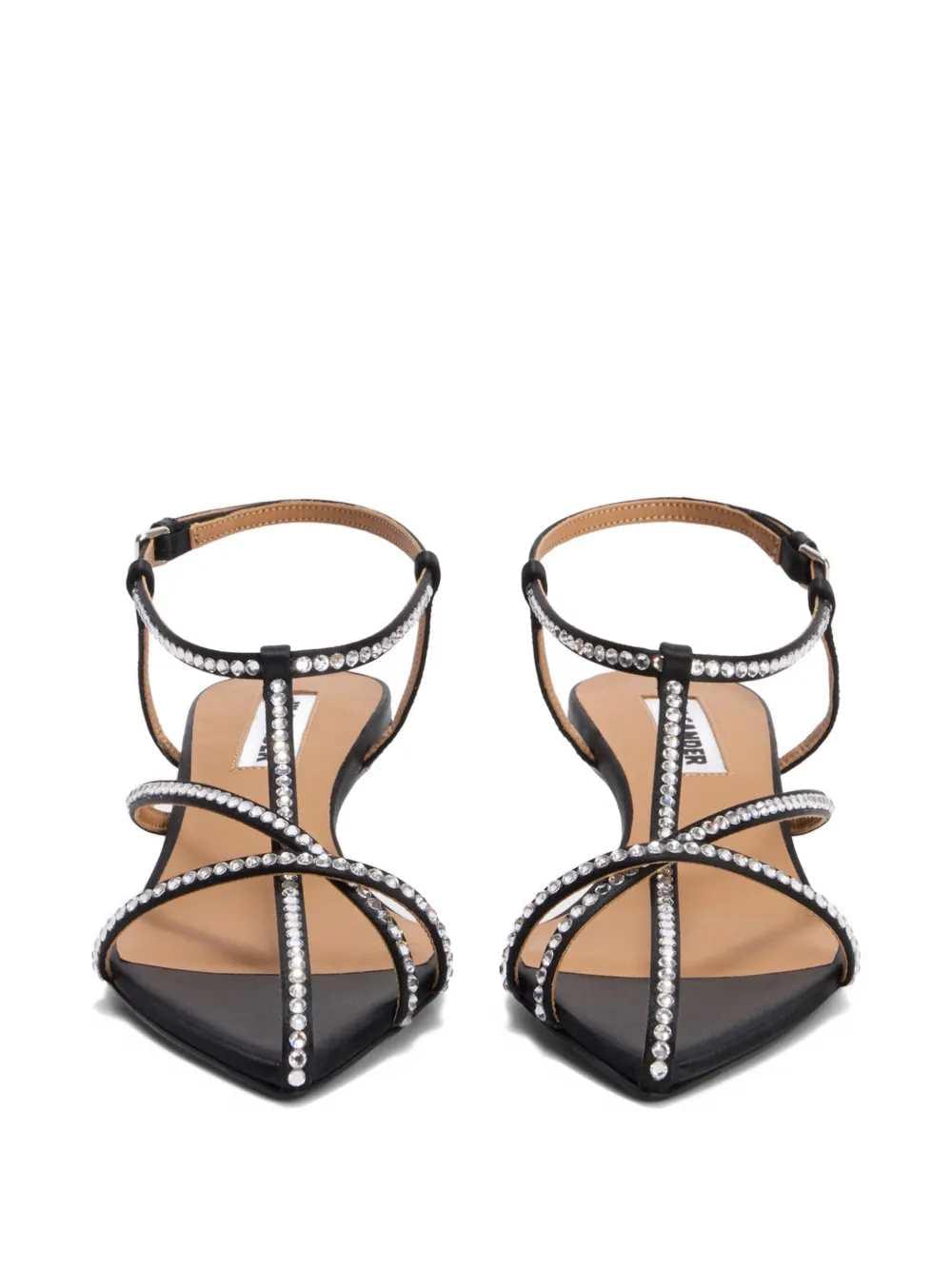 Jil Sander Women Low-Heeled Cage Sandals