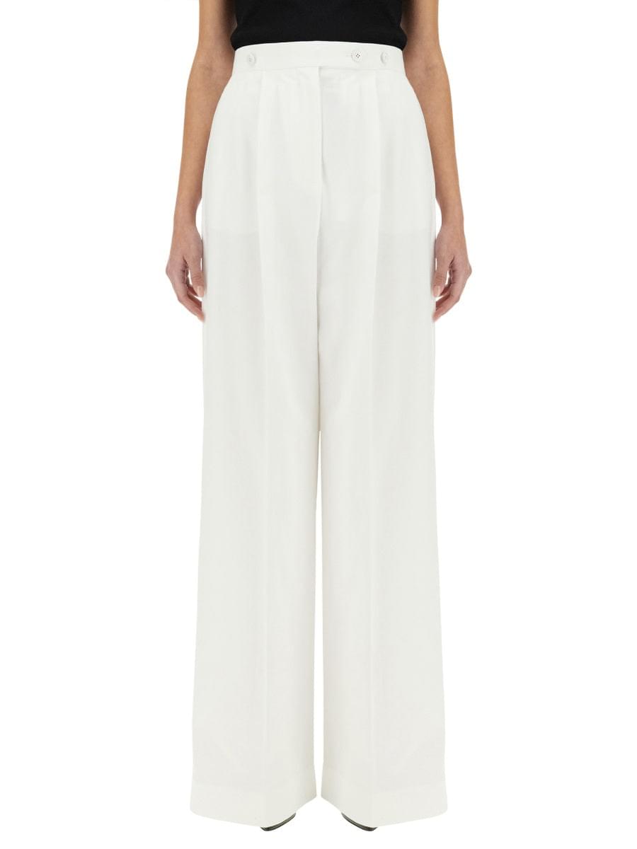 Givenchy Women Cotton Pleated Pants