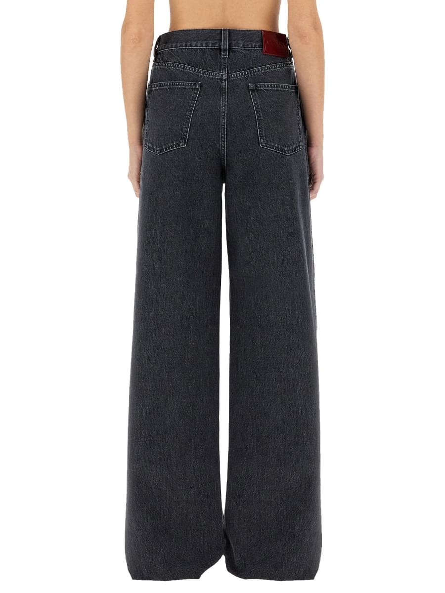 Gucci Women Wide Leg Denim Pants