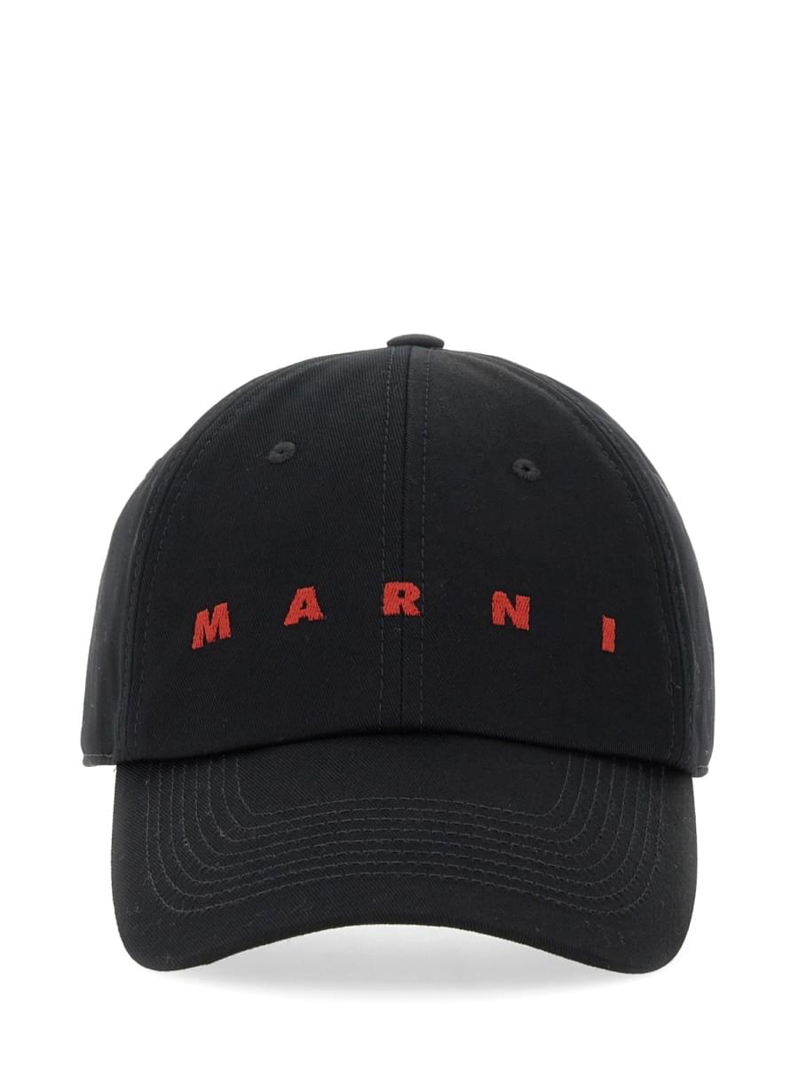 Marni Men Baseball Hat With Logo
