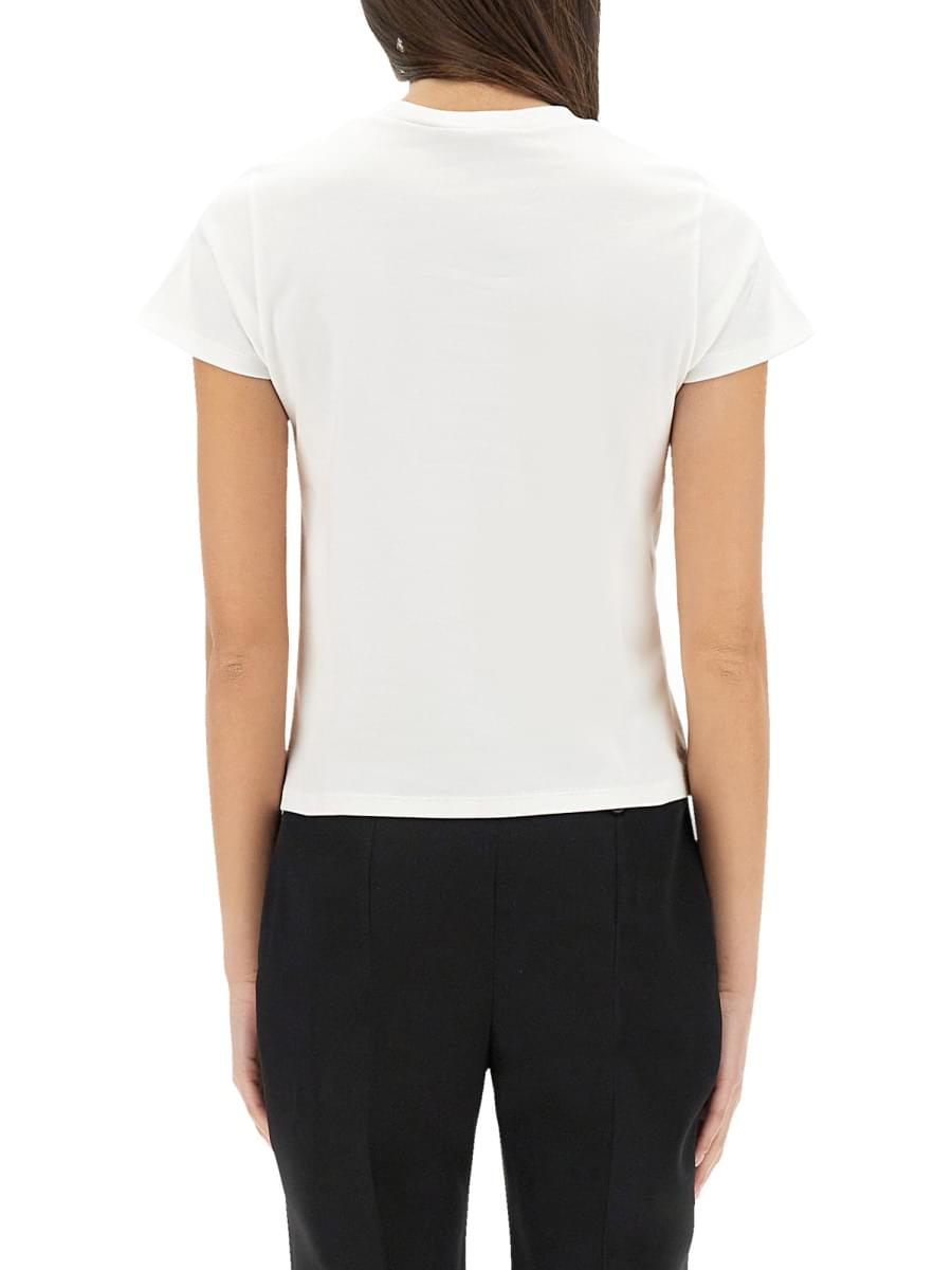 Alexander Mcqueen Women T-Shirt With "Skull" Embroidery