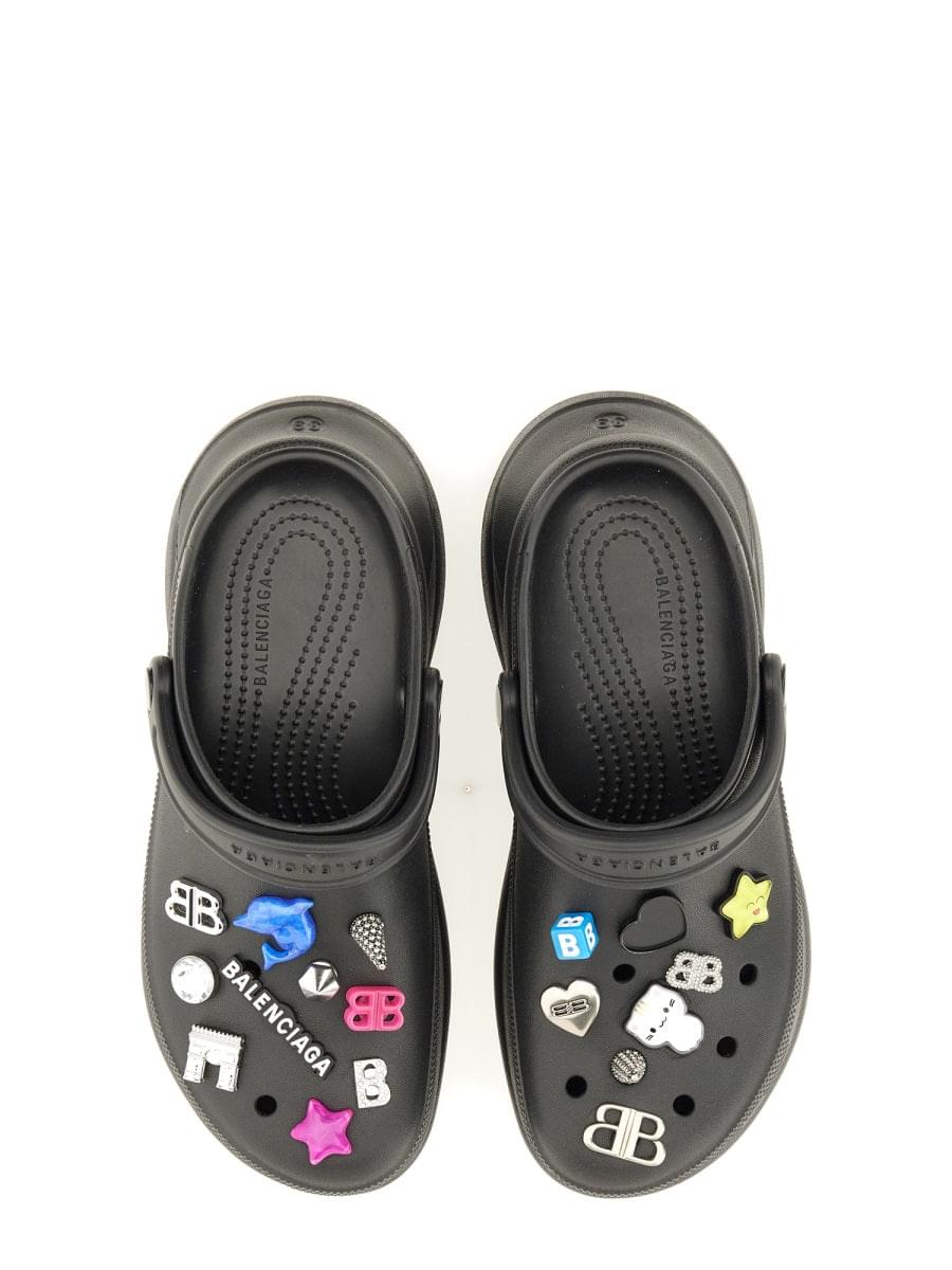 Balenciaga Women "Crocs Jibbitz" Sabot