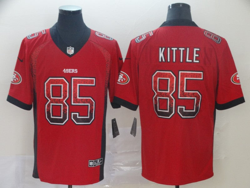 Men's San Francisco 49ers George Kittle #85 Red Game Player jersey
