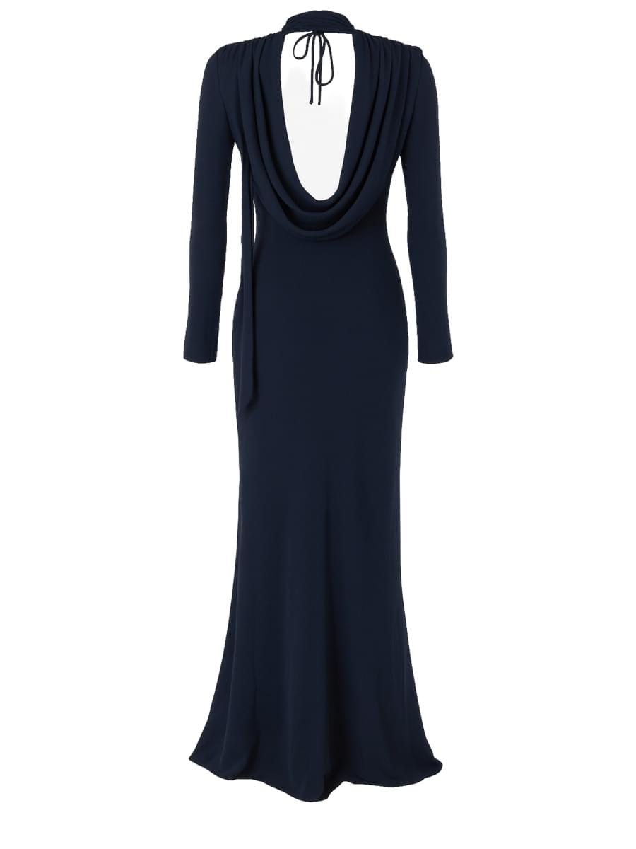 Rotate Women Long Draped Dress