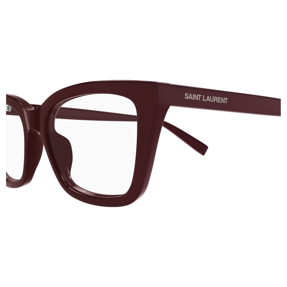 Rectangular Frame Eyewear In Deep Burgundy