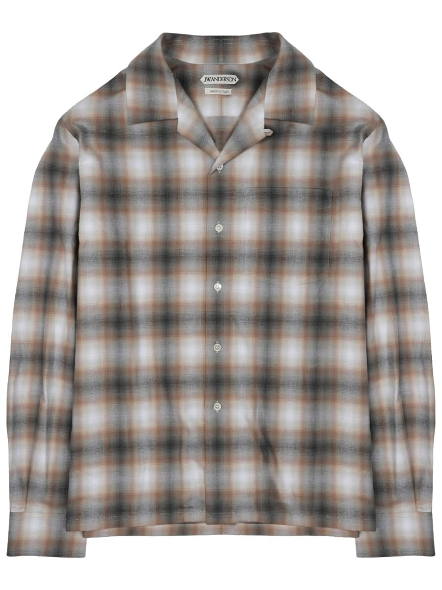 Jw Anderson Men Camicia Con Stampa Check