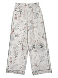Dior Women Pantalone In Seta Stampata