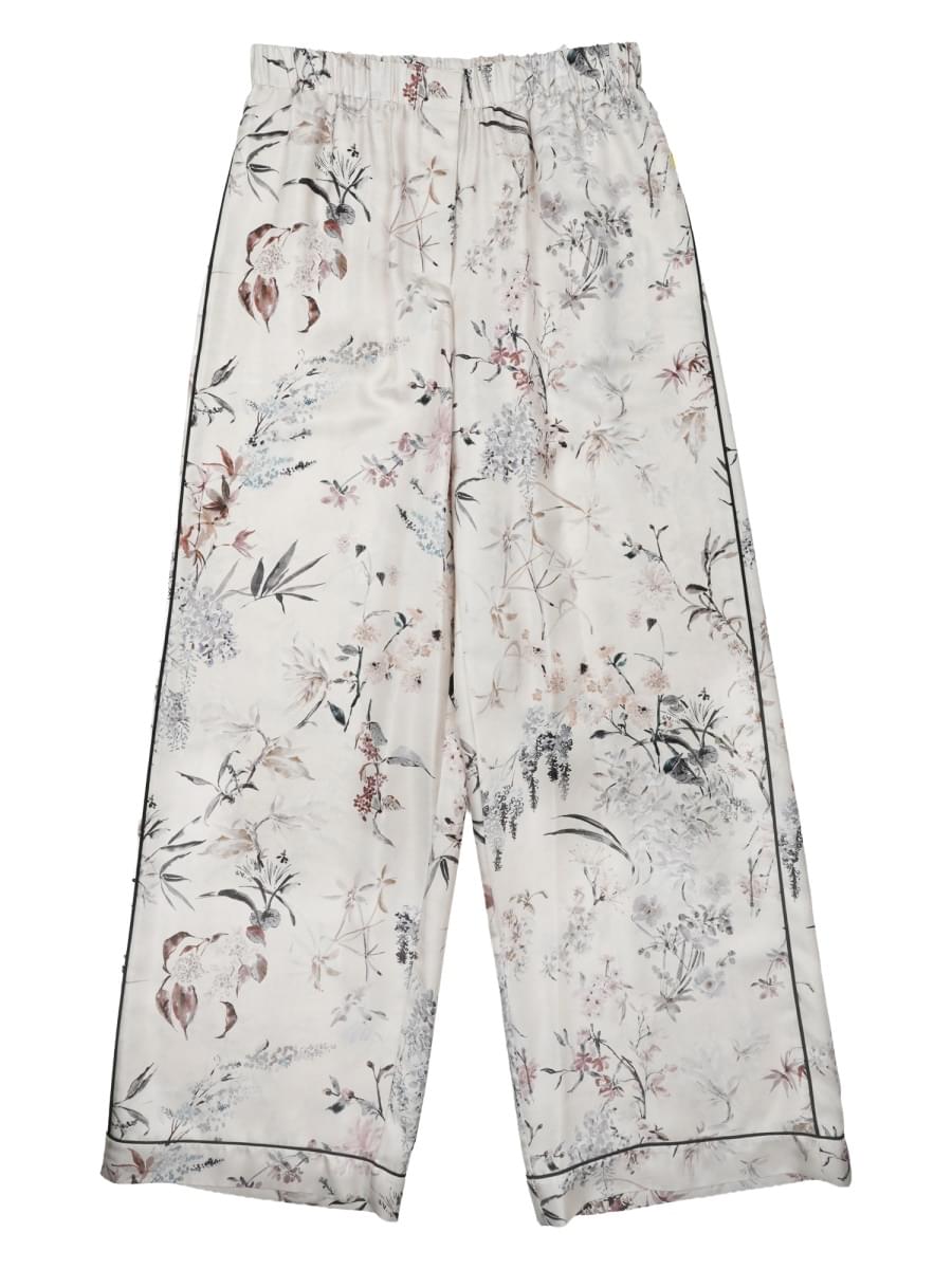 Dior Women Pantalone In Seta Stampata