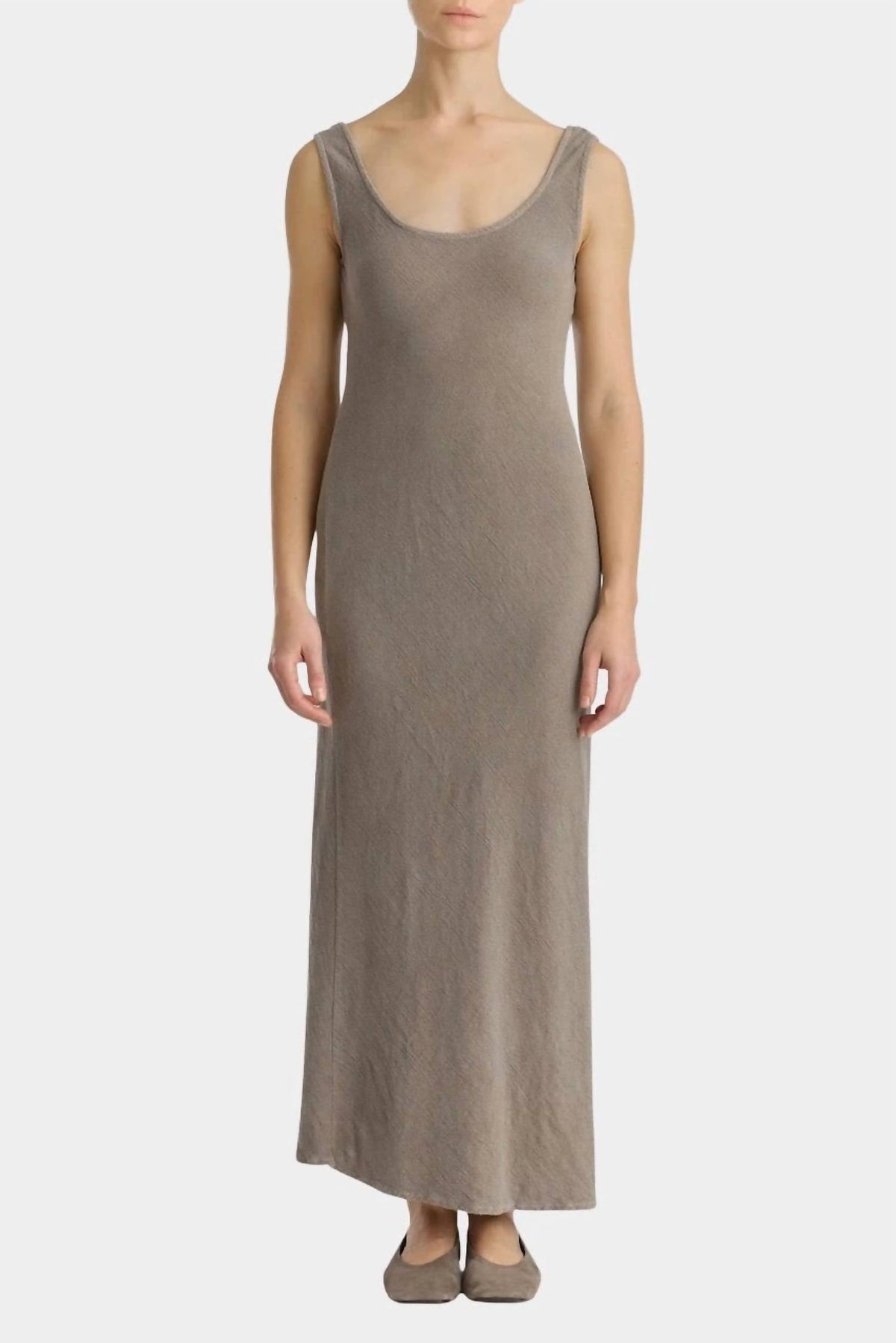 Tank Maxi Dress In Dark Stone