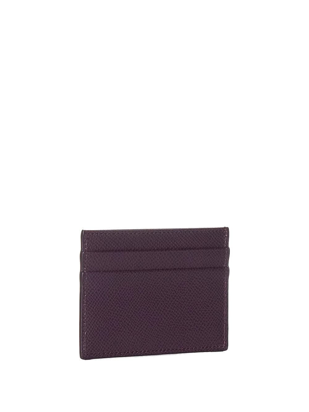 Dolce & Gabbana Women Dauphine Calfskin Card Holder With Branded Plate