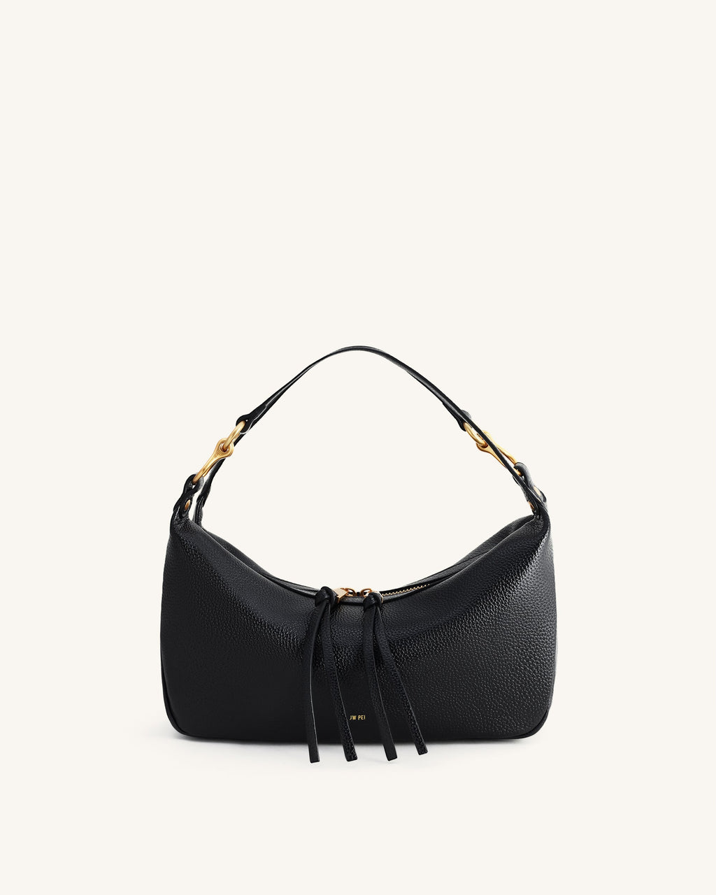 Selia Soft-Grain Crossbody Bag - Black