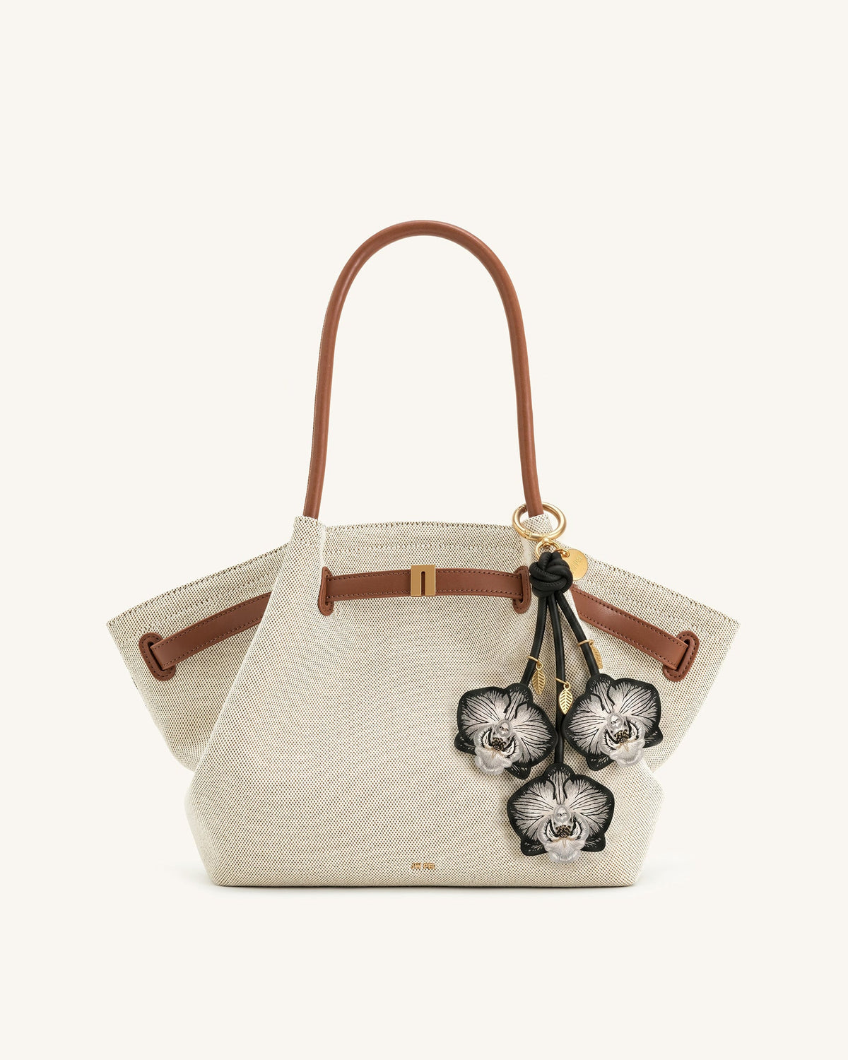 Orchid Bag Charm - Black