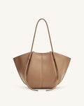 Nala Wide Tote Bag - Clay Brown