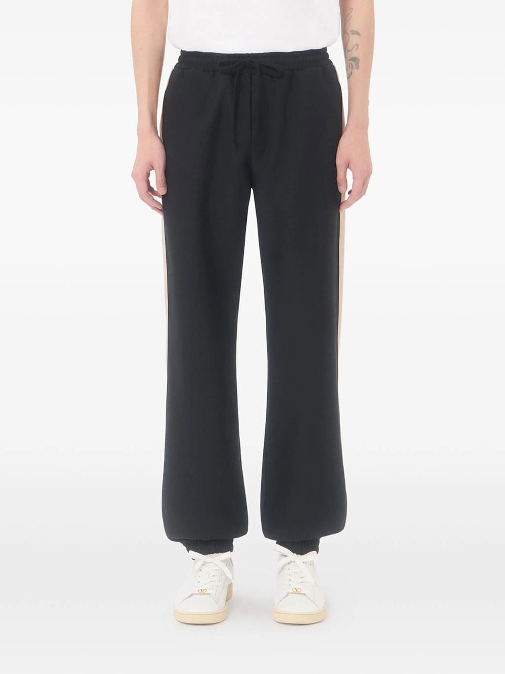 Valentino Garavani Men Valentino Nylon Trousers With Vgold