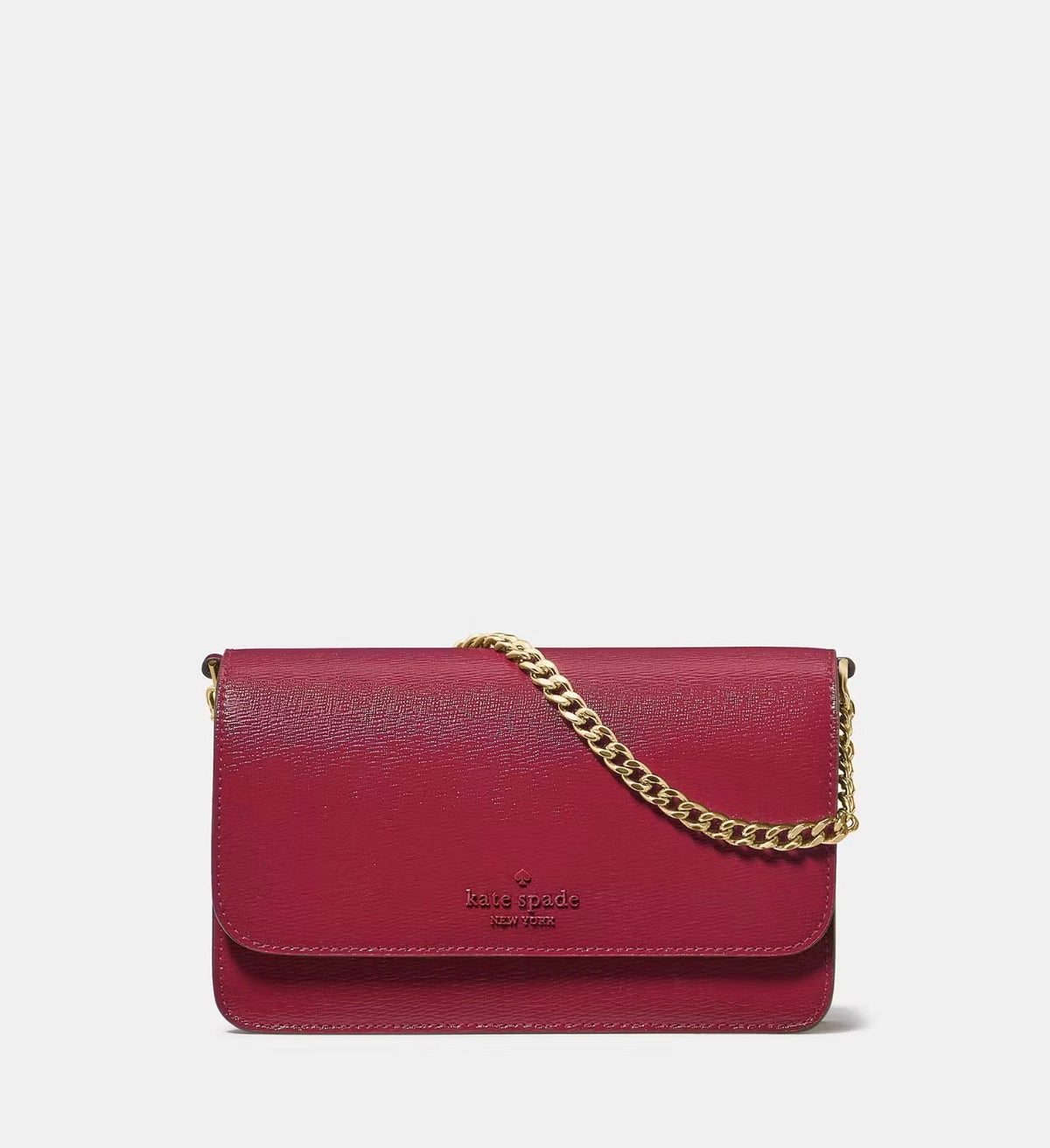 NWT Kate Spade Madison Willow Mini Flap Crossbody Leather Bag In Red
