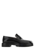 Maison Margiela Men Black Leather Tabi Loafers