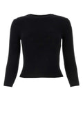 Balenciaga Women Black Wool Blend Sweater