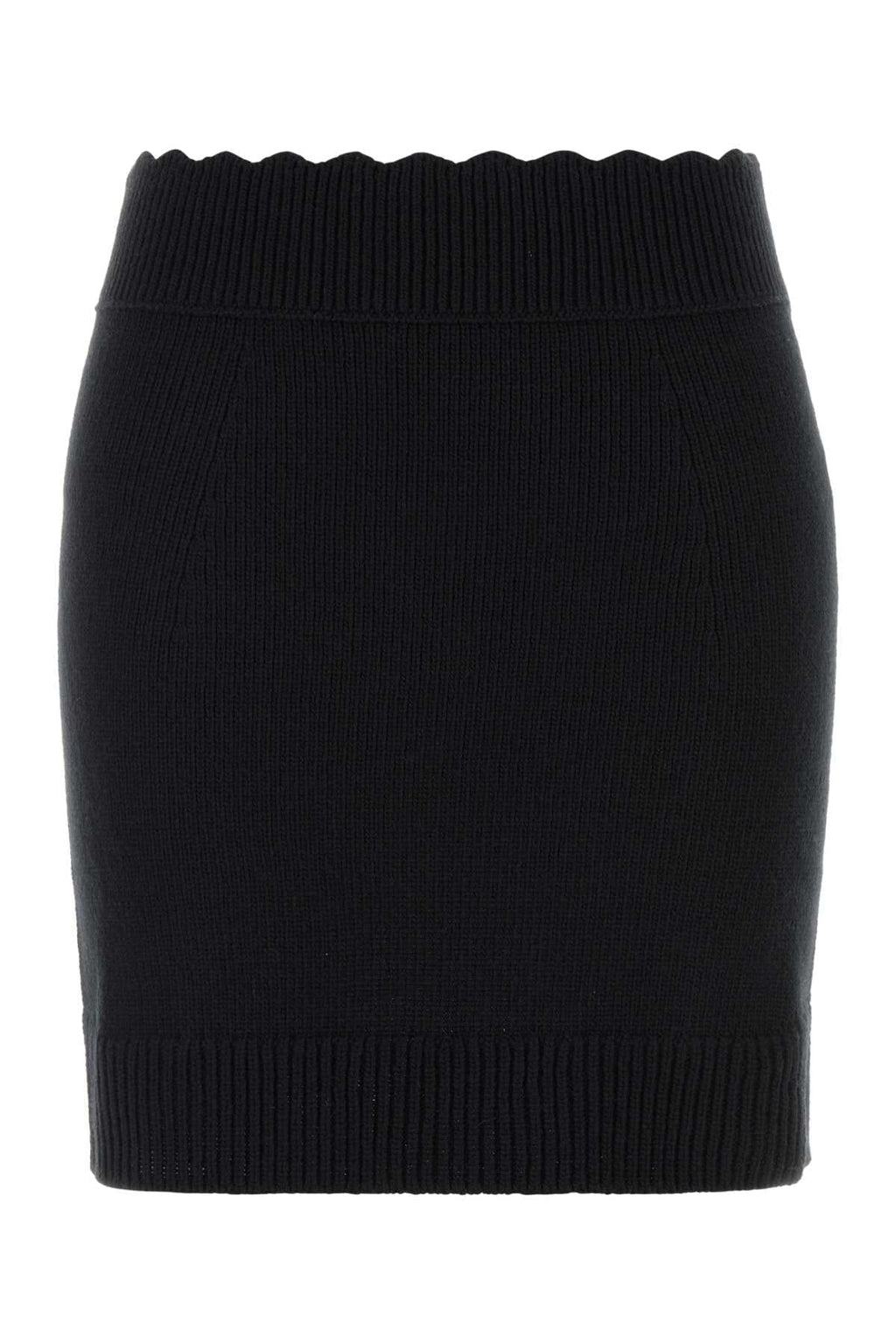 Chloe Women Black Wool Blend Mini Skirt