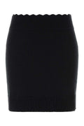 Chloe Women Black Wool Blend Mini Skirt