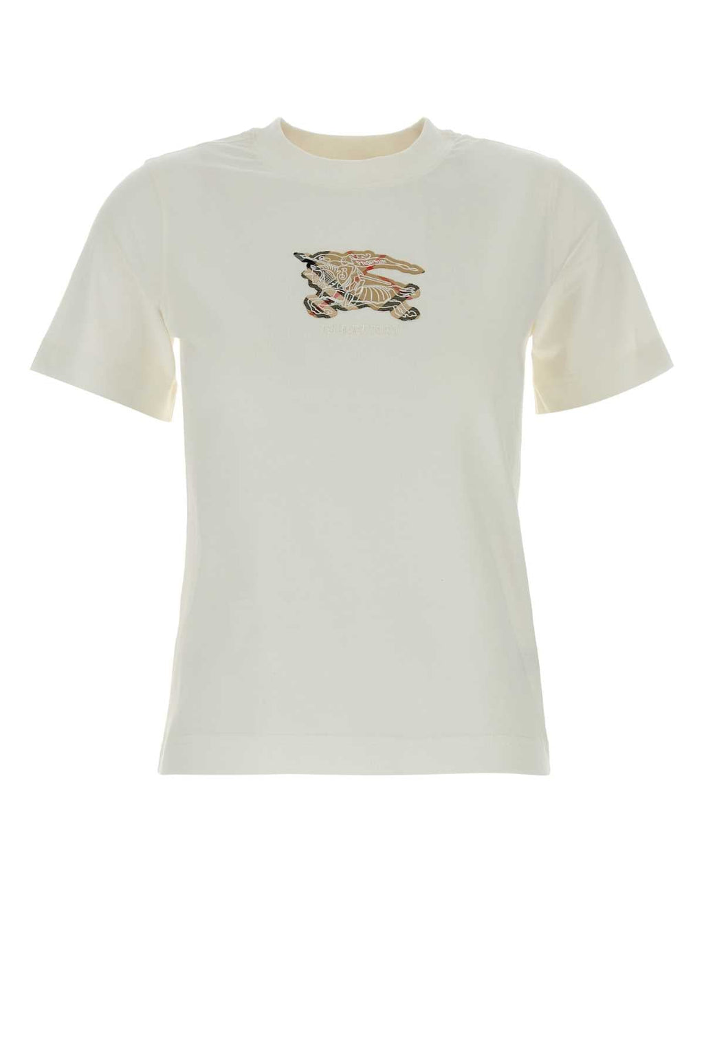 Burberry Women White Cotton T-Shirt