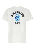 Bape Men White Cotton Abc Camo Collage T-Shirt