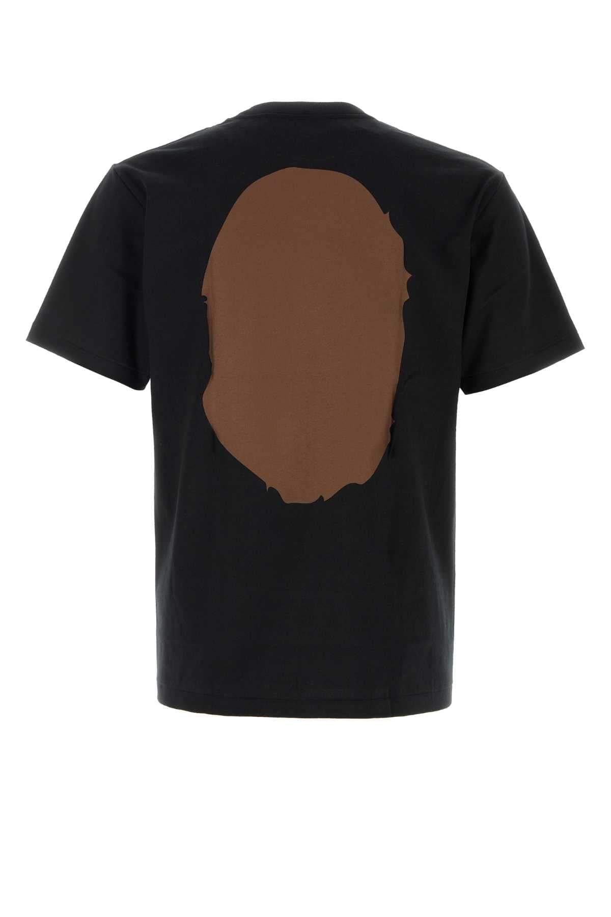 Bape Men Black Cotton Big Ape Head T-Shirt