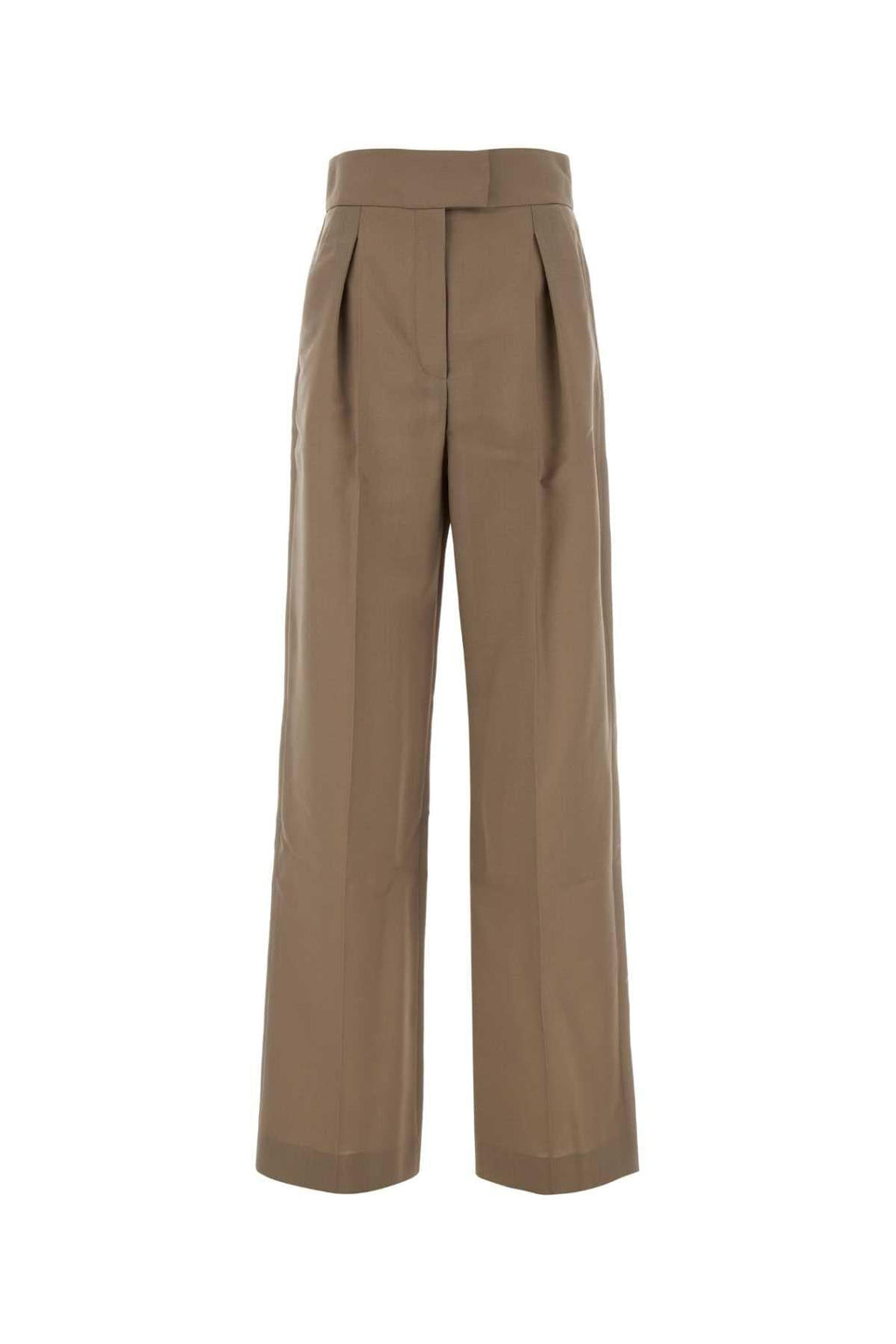 Valentino Garavani Women Cappuccino British Mohair Pant