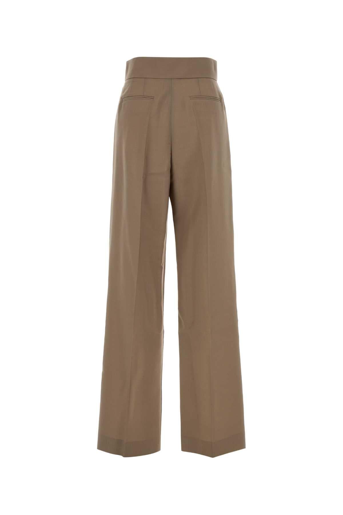 Valentino Garavani Women Cappuccino British Mohair Pant