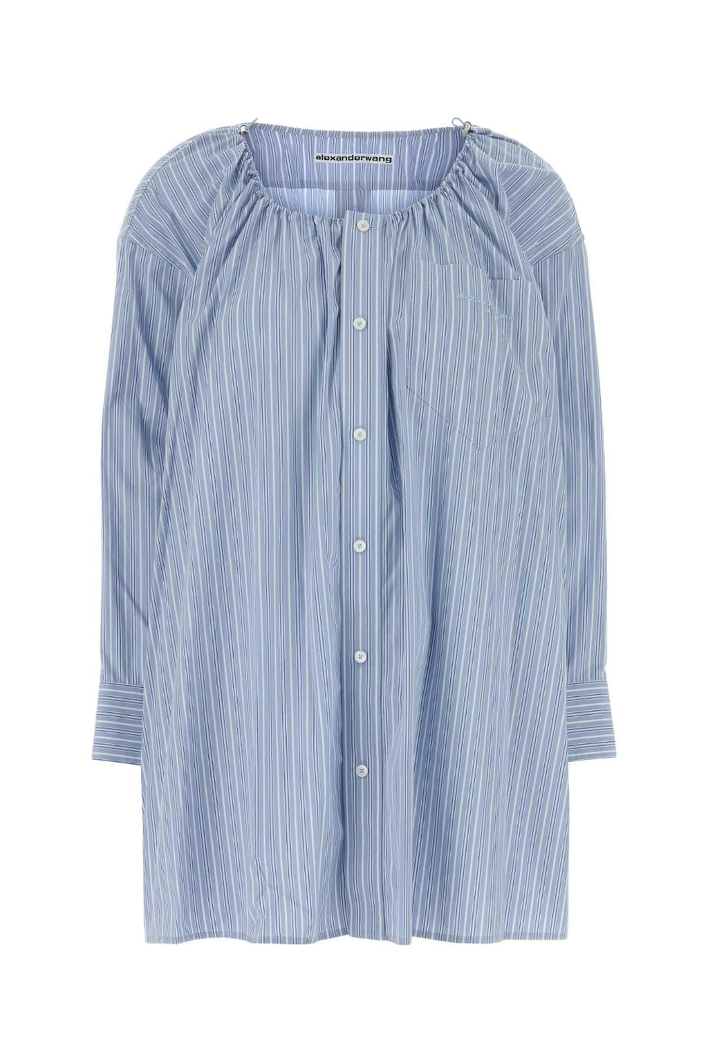 Alexander Wang Women Embroidered Poplin Shirt Dress