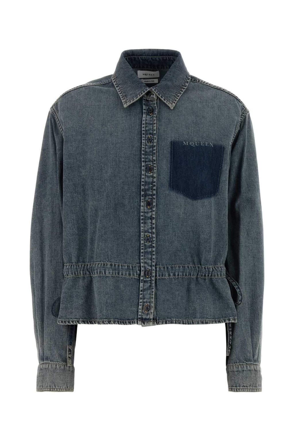 Alexander Mcqueen Women Denim Shirt