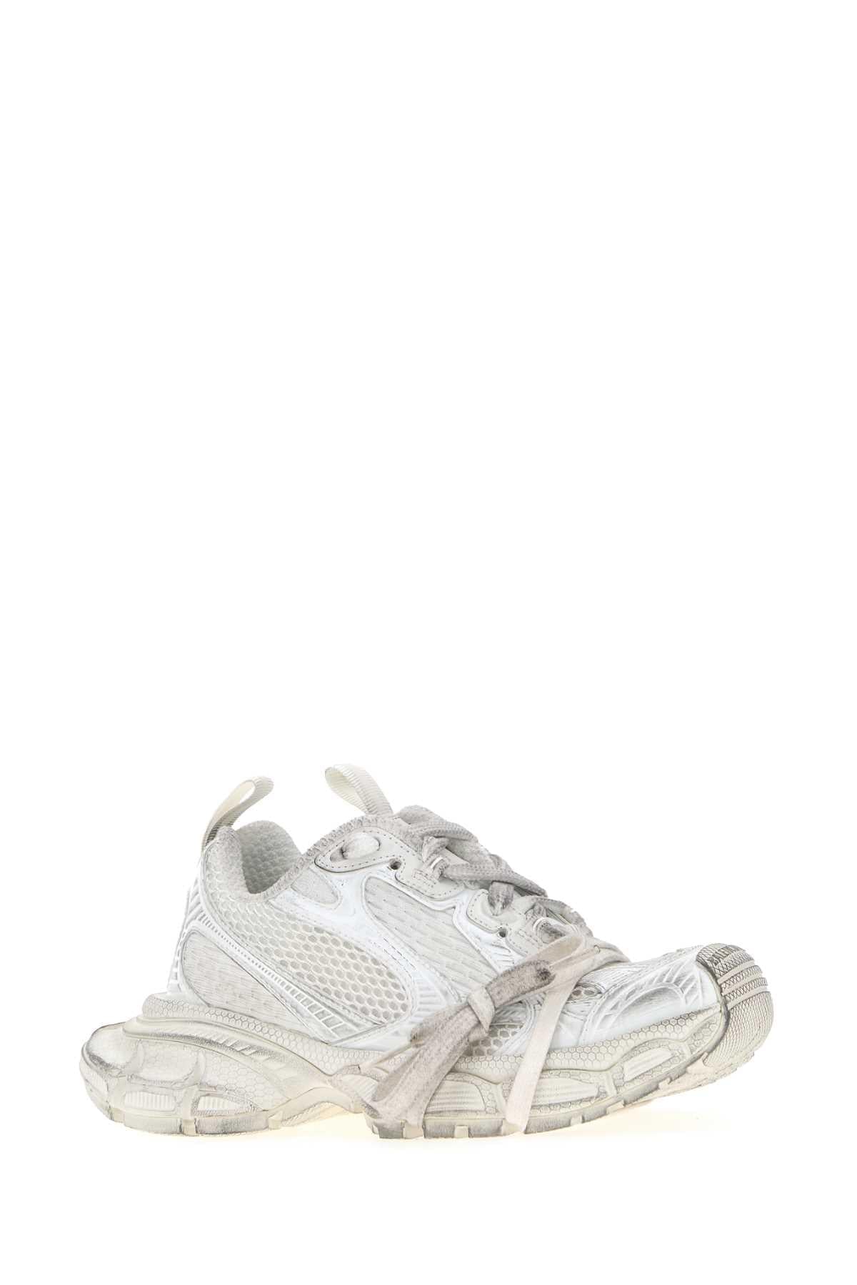 Balenciaga Women White Mesh And Rubber 3Xl Sneakers