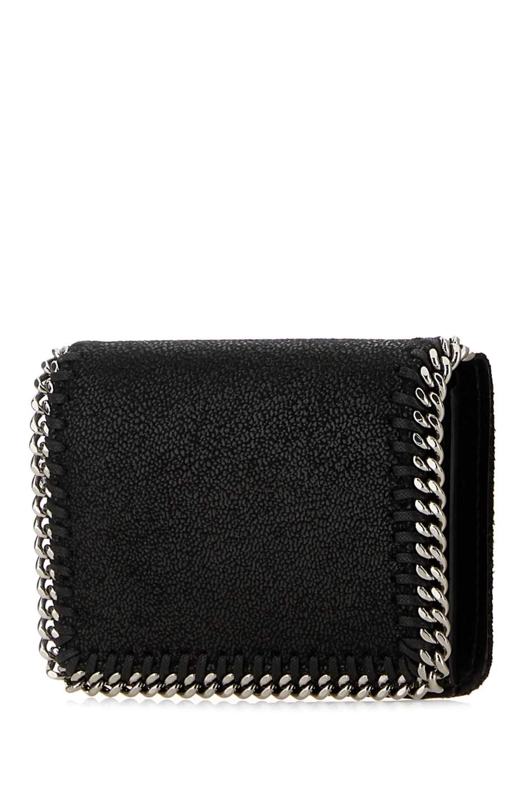 Stella Mccartney Women Black Shaggy Deer Falabella Wallet