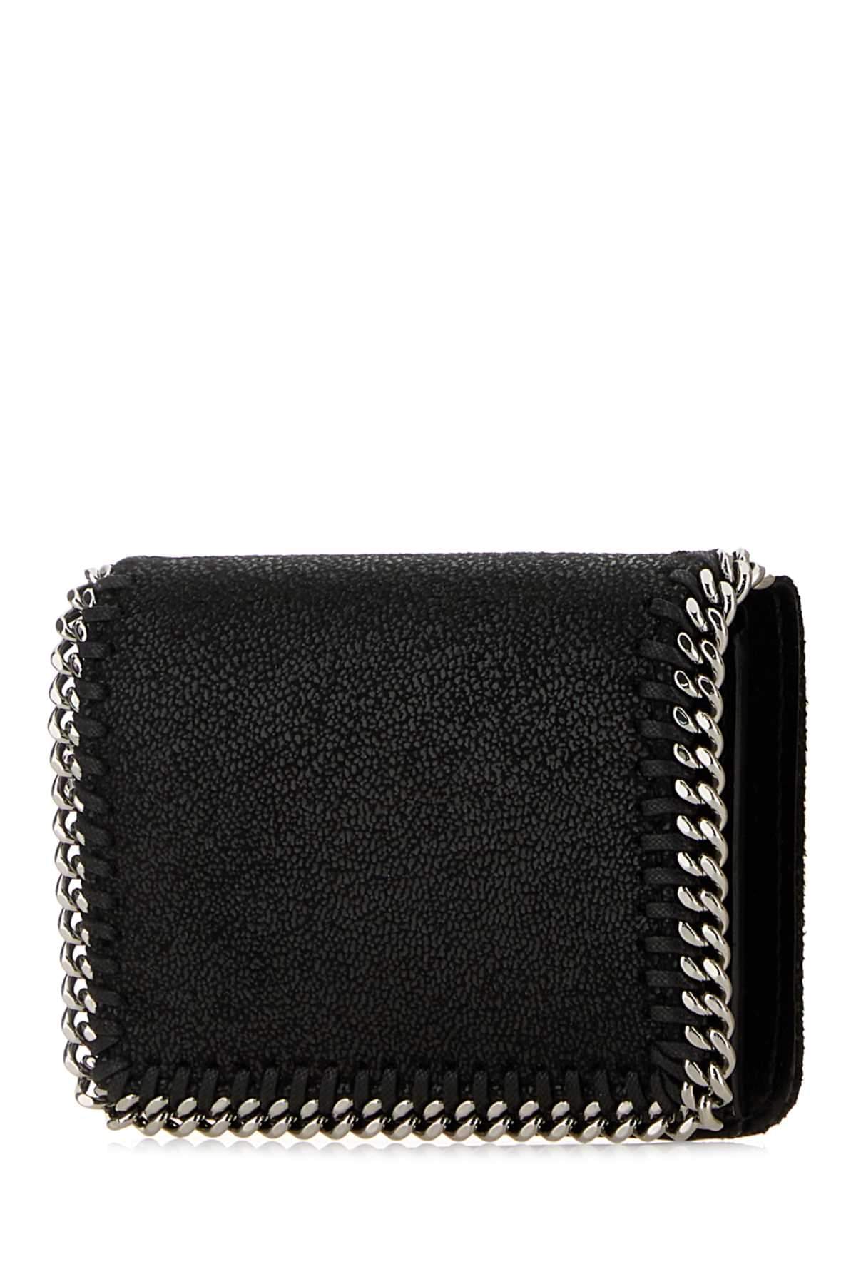 Stella Mccartney Women Black Shaggy Deer Falabella Wallet