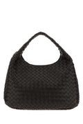 Bottega Veneta Women Dark Brown Leather Large Campana Shoulder Bag