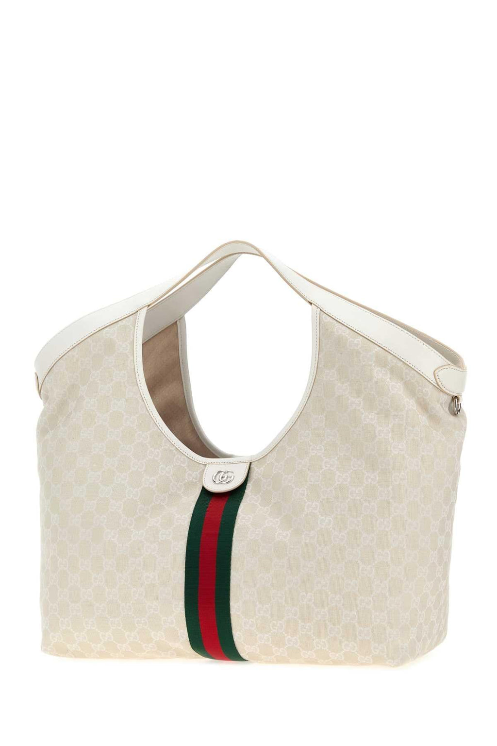 Gucci Women Gg Fabric Large Gucci Giglio Shopping Bag