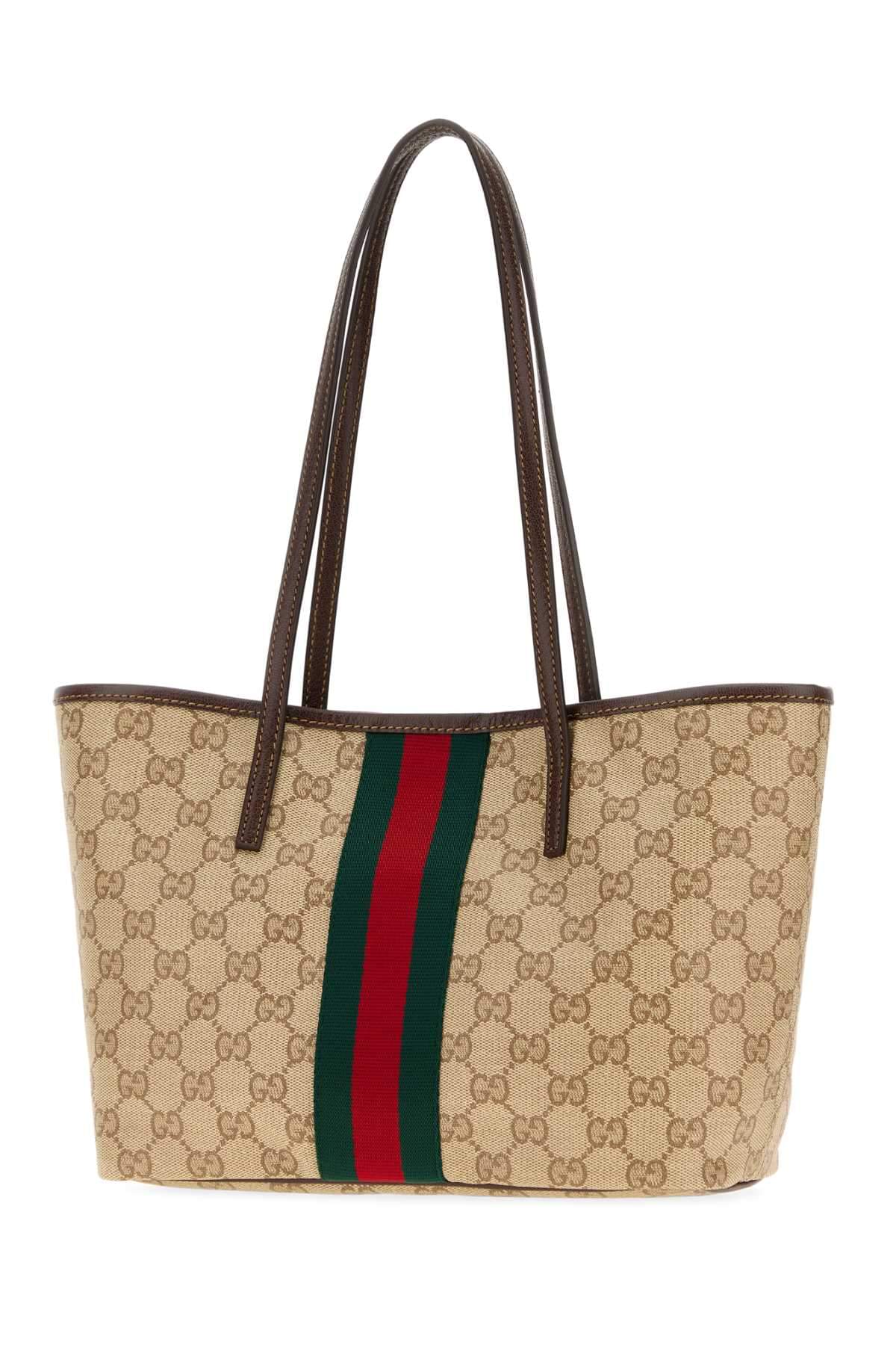 Gucci Women Printed Canvas Small Gucci Tribeca Shopping Bag
