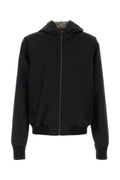 Gucci Men Black Cotton Reversible Jacket