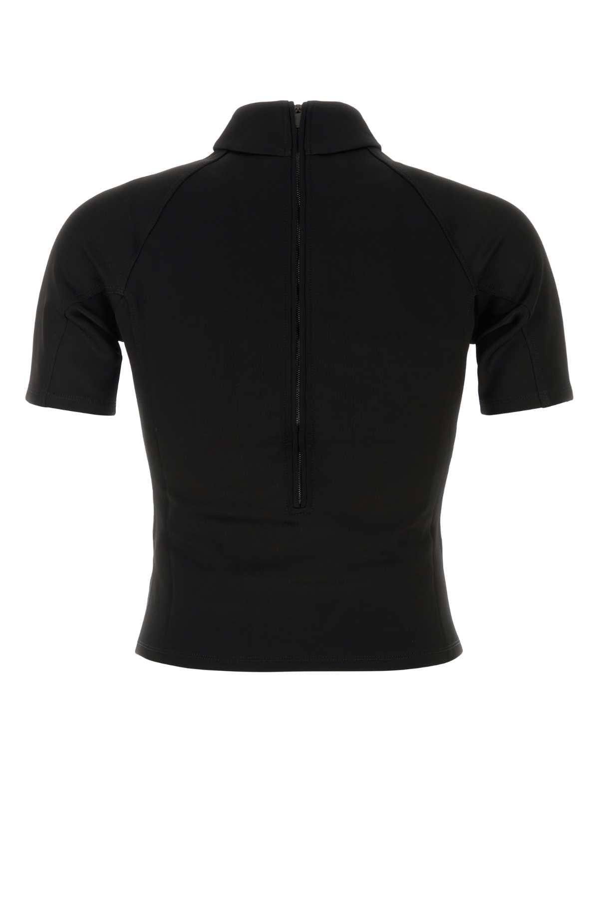 Gucci Men Black Tech Fabric T-Shirt