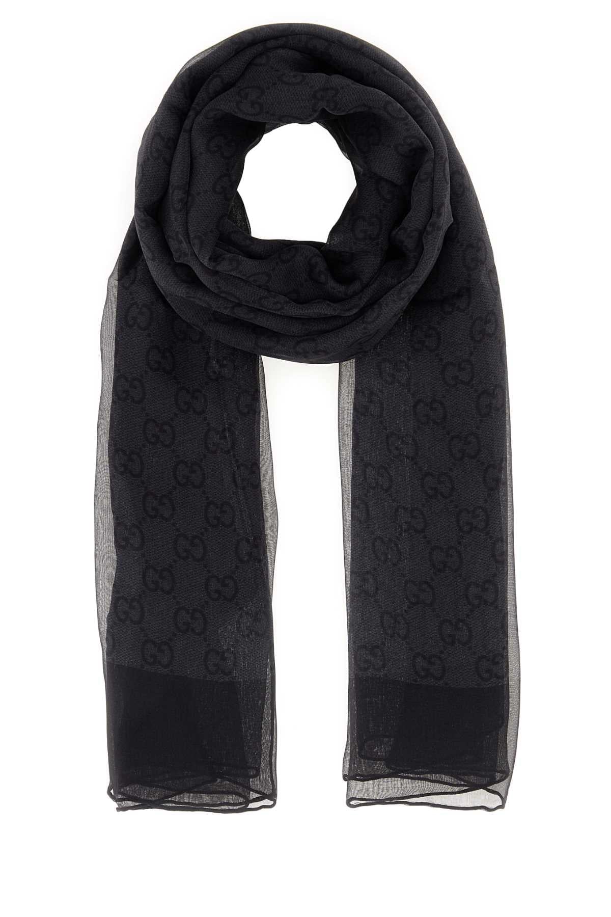 Gucci Women Printed Chiffon Foulard