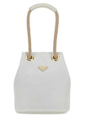 Prada Women White Re-Nylon Prada Mariner Bucket Bag