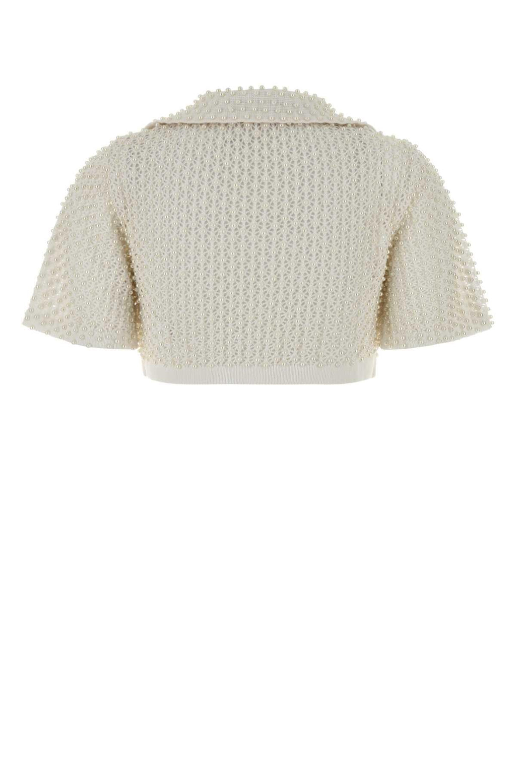 Giuseppe Di Morabito Women White Crochet Polo Shirt