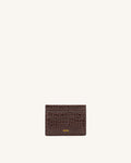 The Card Holder - Brown Croc