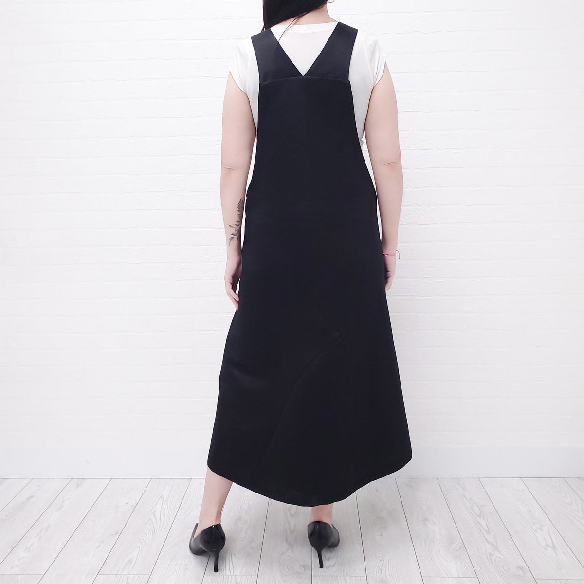 COMME DES GARÇONS BLACK OVERALL DRESS - SIZE M